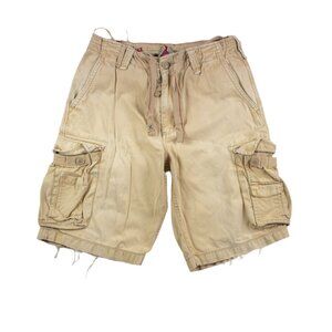 AMX Fitch Faded Distressed Baggy Cargo Shorts / 34